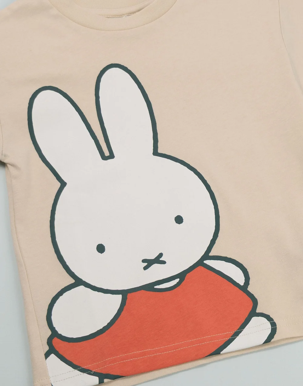 Miffy Girls Beige Character Face Short Sleeved T-Shirt (2-7 Years) - 4-5 Yrs Image 3
