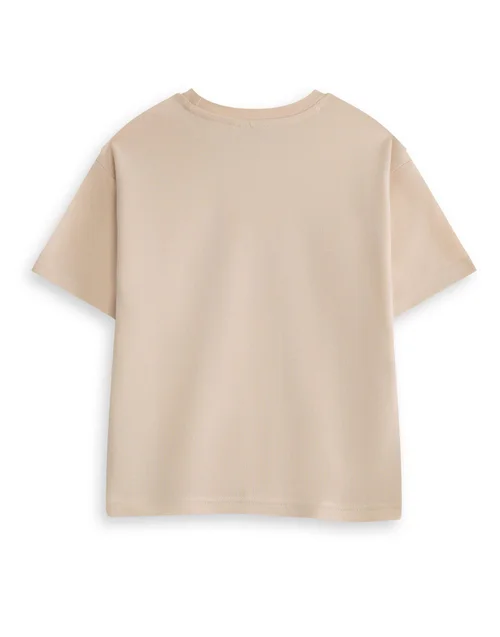 Miffy Girls Beige Character Face Short Sleeved T-Shirt (2-7 Years) - 4-5 Yrs Image 2