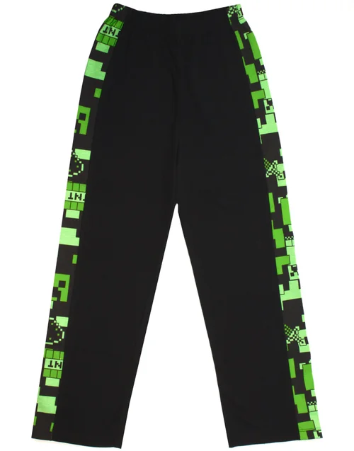 Minecraft Boys Green Camo Short Sleeve Long Leg Pyjama Set (5-14 Years) - 10-11 yrs Image 3