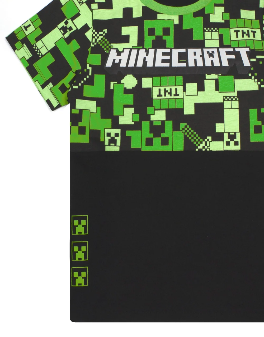 Minecraft Boys Green Camo Short Sleeve Short Leg Pyjama Set (10-11 Years) - 5-6 Yrs Image 5