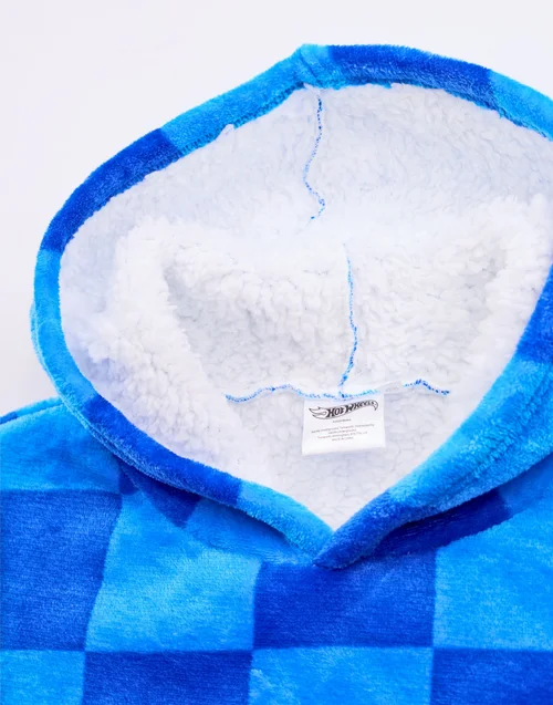 Hot Wheels Boys Blue Car Pocket Blanket Hoodie (6-13 Years) - 6-8 Yrs Image 4