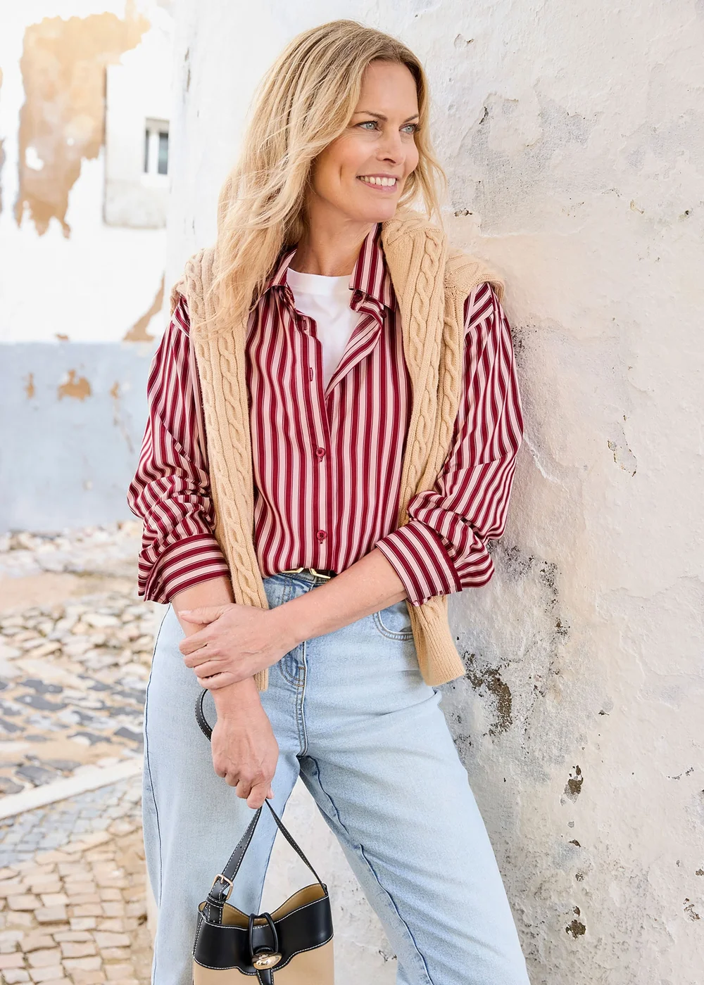 Cotton Traders Ruby Long Sleeve Printed Cotton Shirt - 16 Image 4