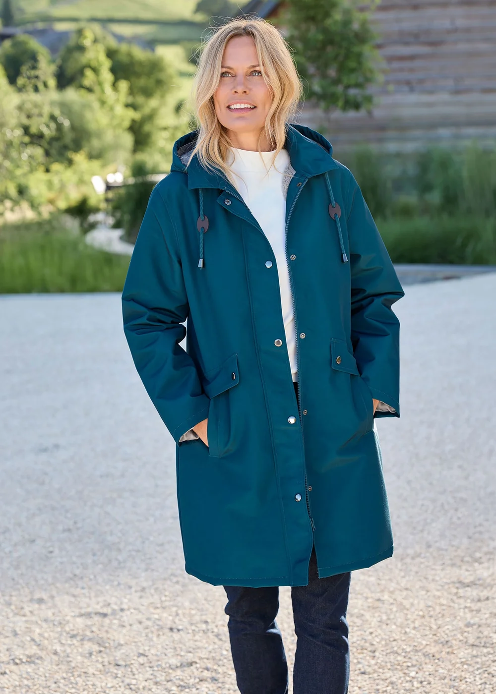 Cotton Traders Jade All Weather Fleece Lined Waterproof Coat - 14 Image 2
