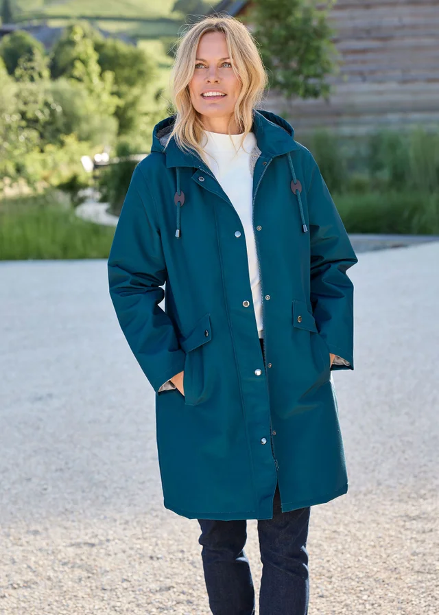 Cotton Traders Jade All Weather Fleece Lined Waterproof Coat