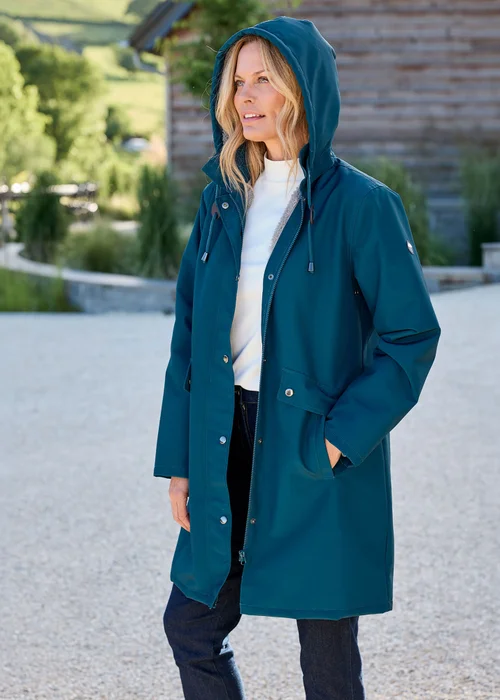 Cotton Traders Jade All Weather Fleece Lined Waterproof Coat - 14 Image 1