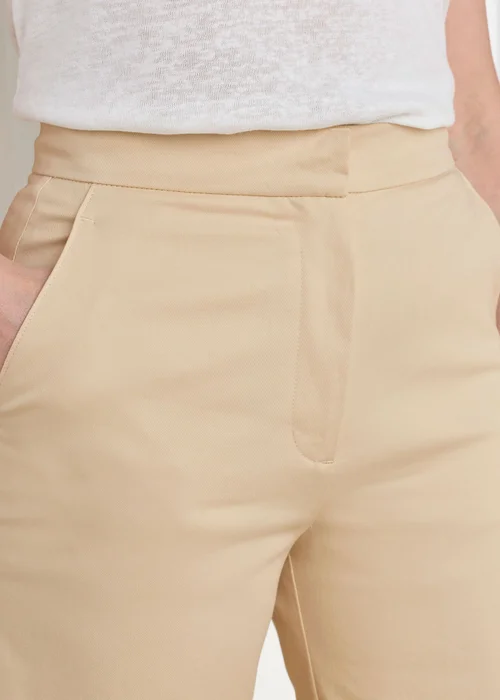 Cotton Traders Light Sand Ankle Grazer Chino Trouser - 14/L27 Image 4