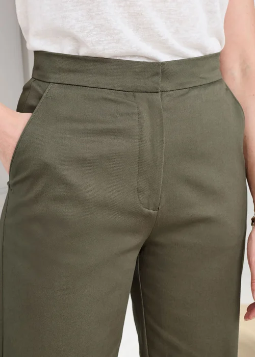 Cotton Traders Dark Forest Ankle Grazer Chino Trouser - 10/L27 Image 4