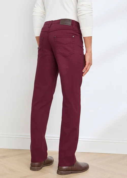 Cotton Traders Bordeaux Mens Coloured Jeans - 44/L28 Image 2