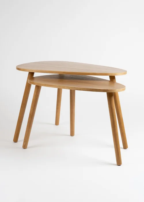 Scottish Everlastings Set of 2 Wooden Oval Tables - One Size Image 2