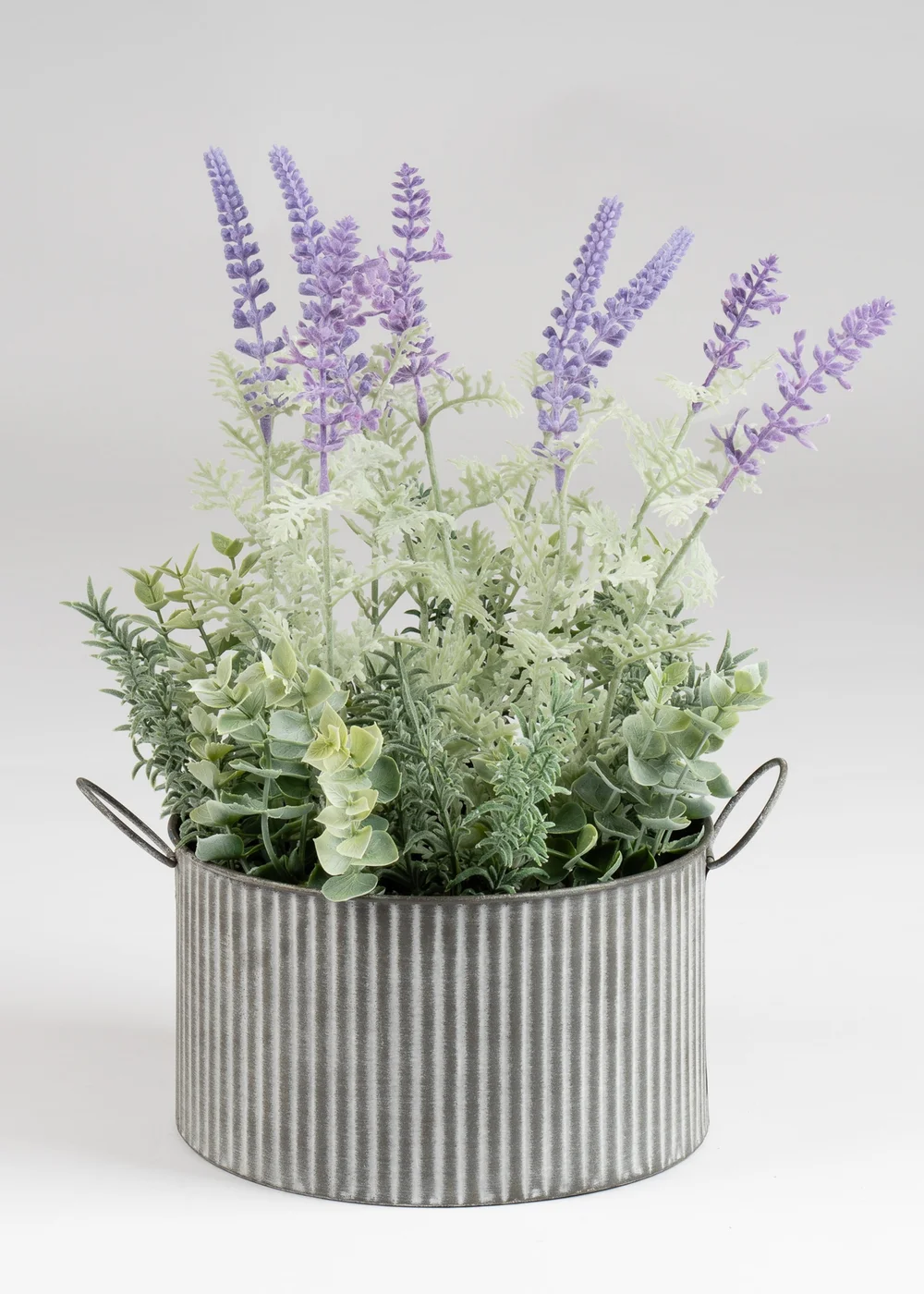 Scottish Everlastings Lavender in Iron Pot 37.5cm - One Size Image 2