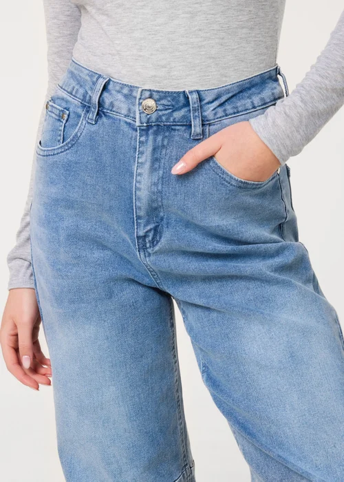 Pink Vanilla Blue Washed Denim Jeans - 8 Image 3