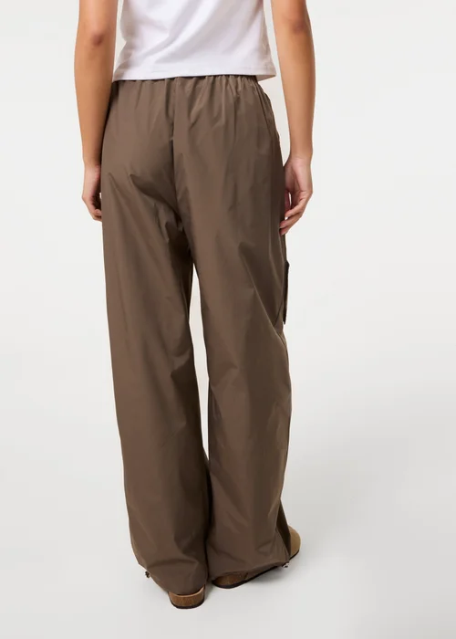 Pink Vanilla Khaki Pocket Detail Wide Leg Cargo Trousers - S/M Image 4