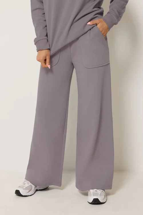 PixieGirl Petite Lilac Purple Wide Leg Joggers - 8/L27 Image 2