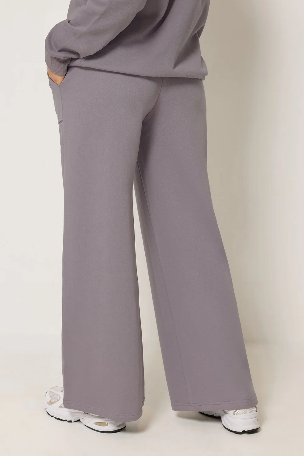 PixieGirl Petite Lilac Purple Wide Leg Joggers - 8/L27 Image 3