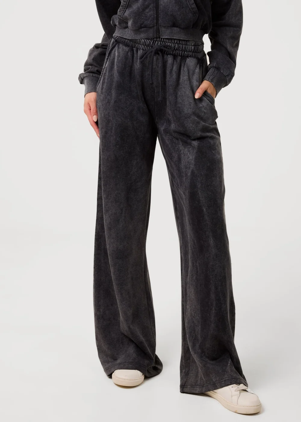 Pink Vanilla Black Halo Diamante Wide Leg Joggers - L Image 3