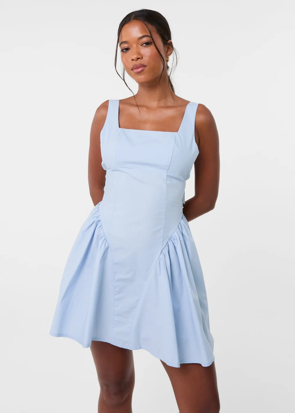 Pink Vanilla Blue Bow Back Mini Dress - 12 Image 2