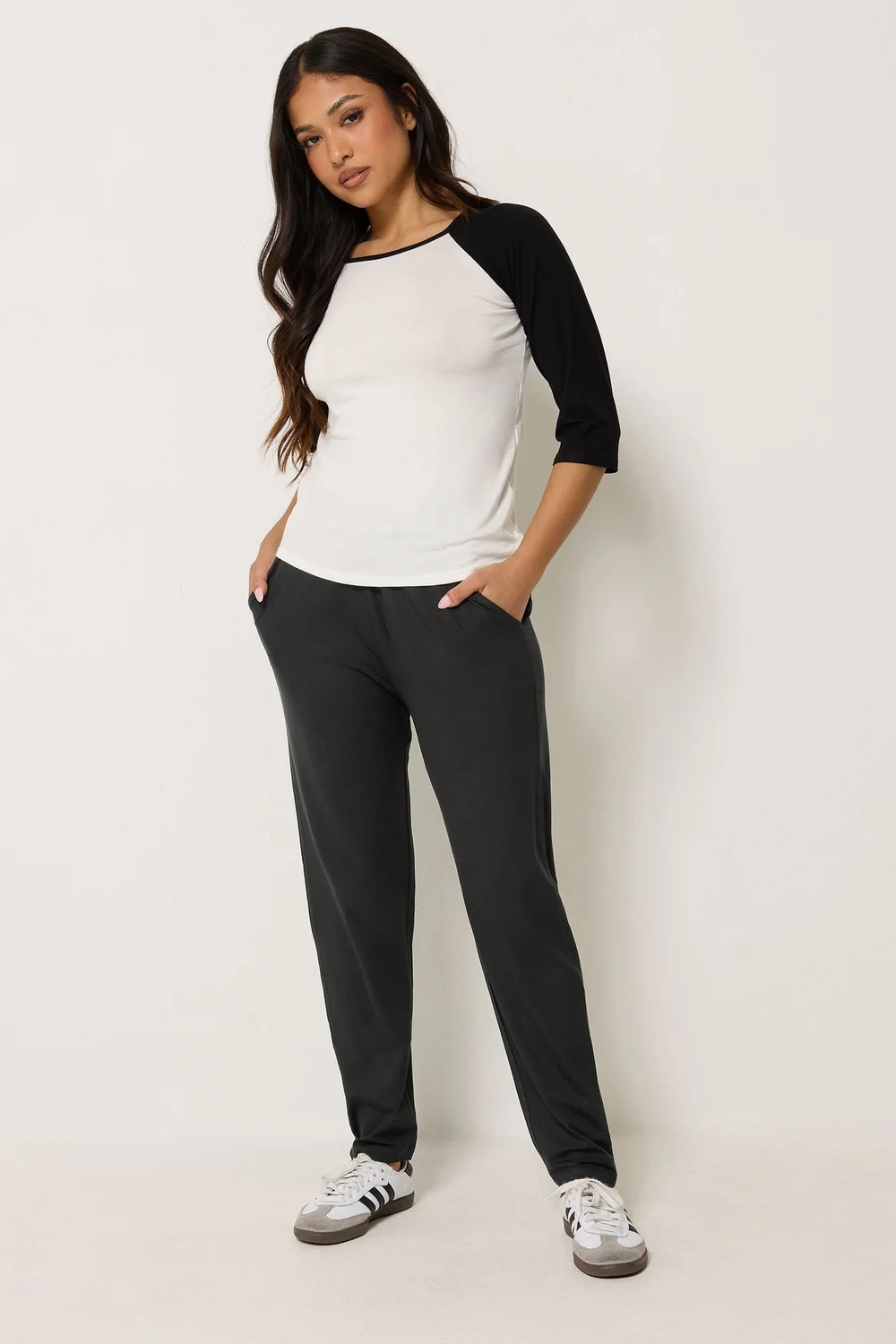 PixieGirl Petite Black Harem Trousers - 14/L27 Image 1