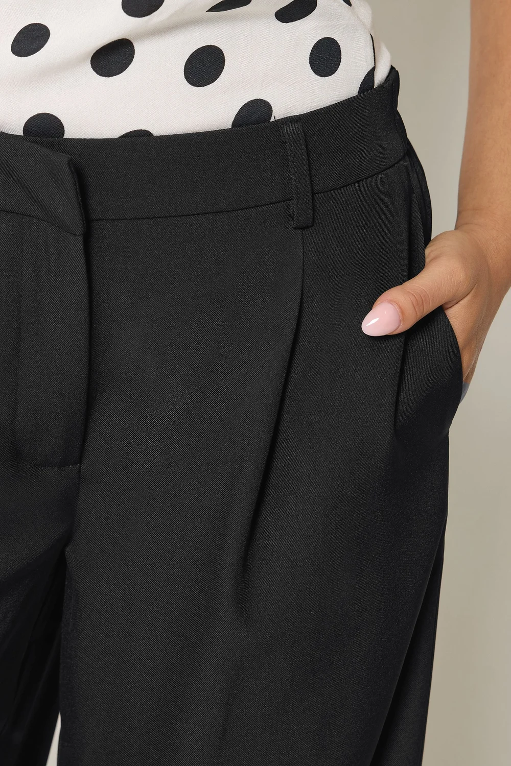 PixieGirl Petite Black Barrel Leg Trousers - 12/L27 Image 4