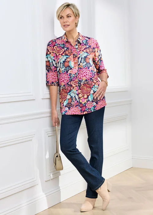 Cotton Traders Marine Print Tunic With Pockets - 10 Image 2
