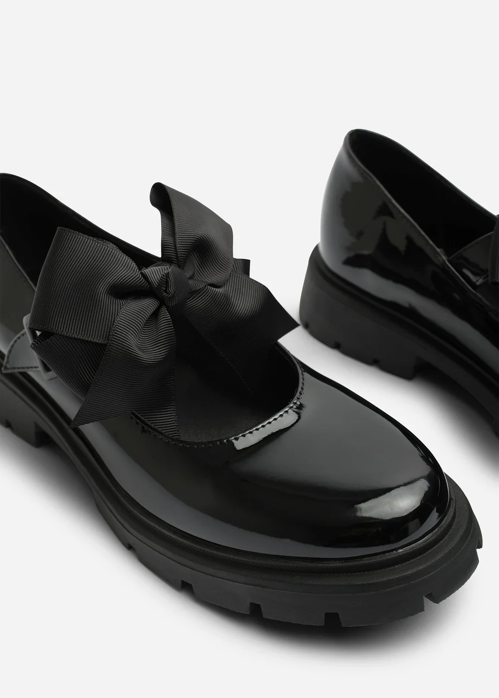 Where's That From Ainhoa Black Mary Jane Bow Detail Strap Shoes - 7 Image 5
