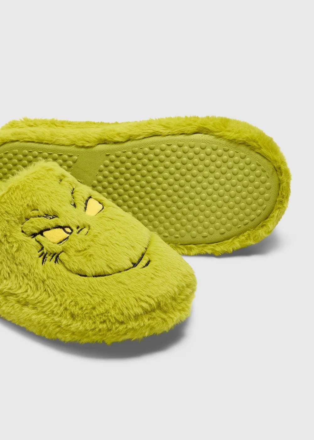Green Grinch Slippers - Size 7 - 8 Image 2