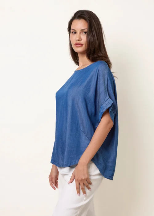 Blue Vanilla Blue Mid Denim Wash Top - One Size Image 1