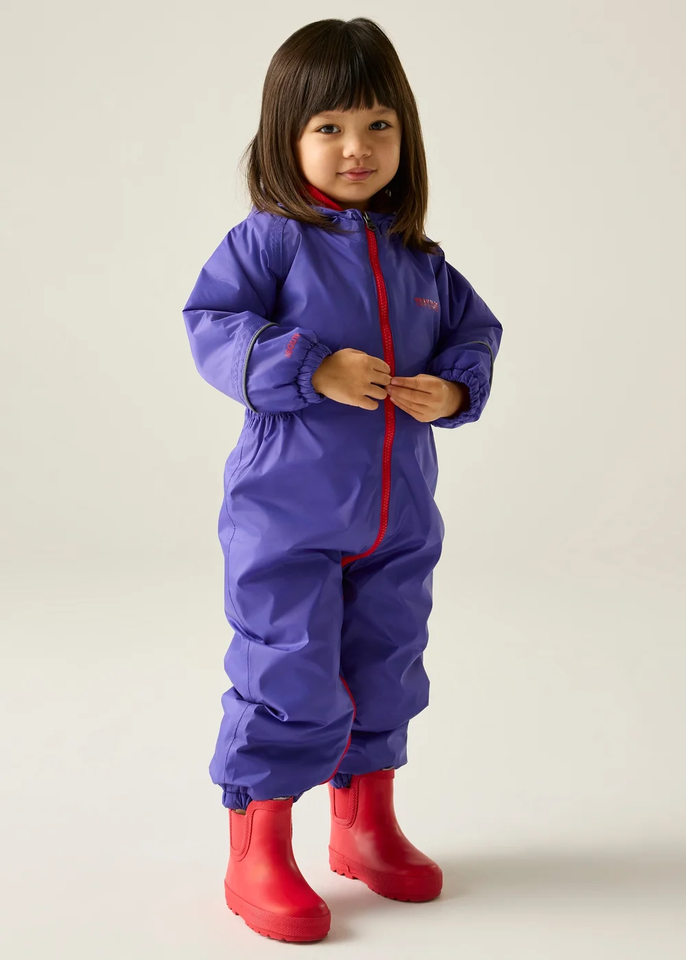 Regatta Purple Splosh III Insulated All-in-One Suit (6-72 months) - 1-1.5 Yrs Image 1