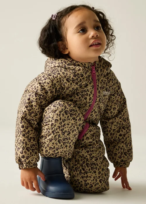 Regatta Brown Penrose Waterproof Puddlesuit (6-72 months) - 1.5-2 Yrs Image 6