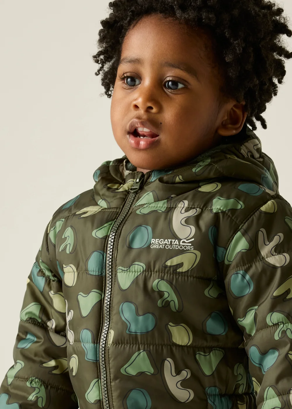 Regatta Khaki Penrose Waterproof Puddlesuit (6-72 months) - 1-1.5 Yrs Image 5