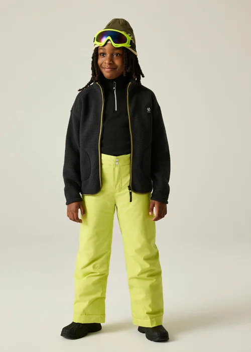 Dare 2b Black/Green Zesty II Soft Fleece (3-13 years) - 5-6 Yrs Image 3
