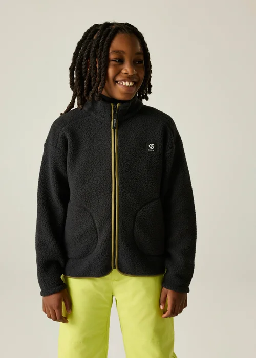 Dare 2b Black/Green Zesty II Soft Fleece (3-13 years) - 5-6 Yrs Image 1