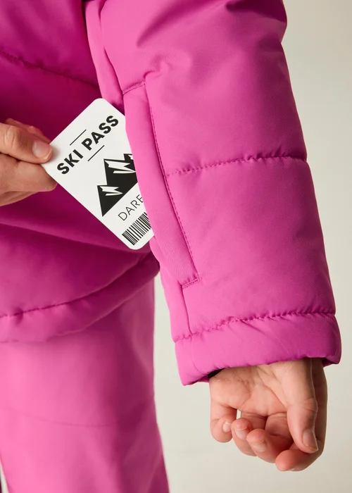 Dare 2b Pink Glacier Waterproof Jacket (3-13 years) - 13 Yrs Image 6