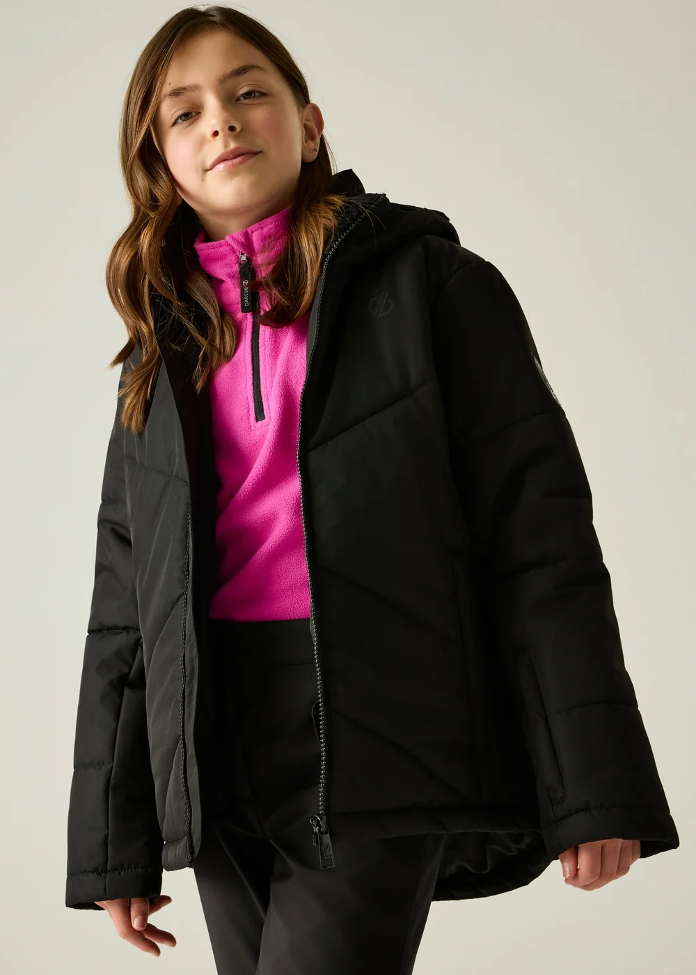 Dare 2b Black Glacier Waterproof Jacket (3-13 years) - 3-4 Yrs Image 5
