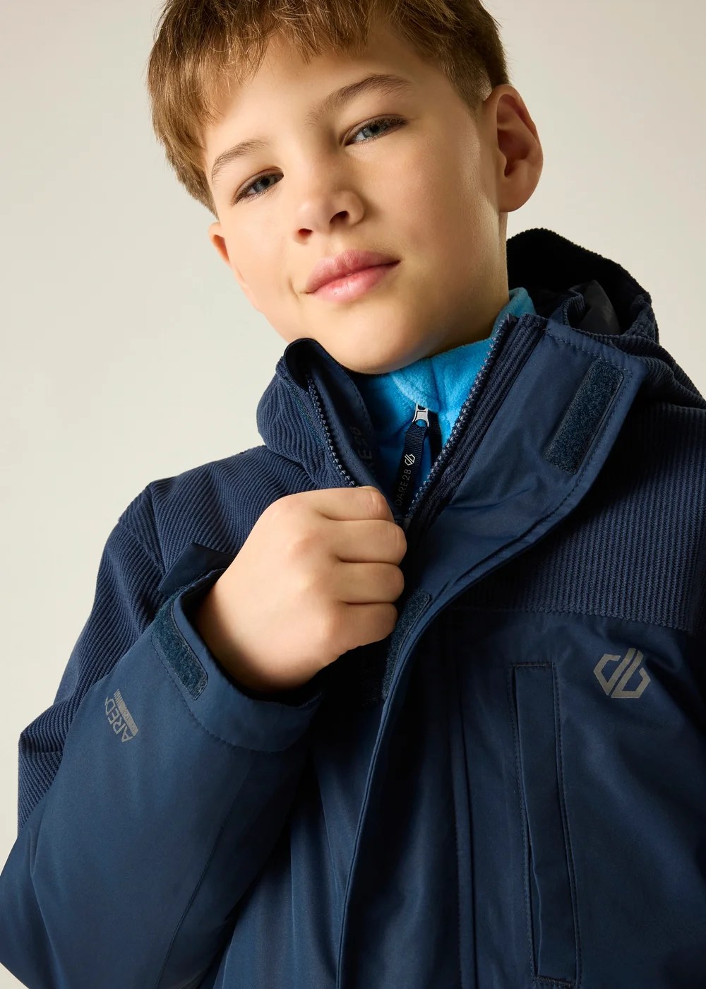Dare 2b Navy Chill Waterproof Jacket (3-13 years) - 3-4 Yrs Image 5