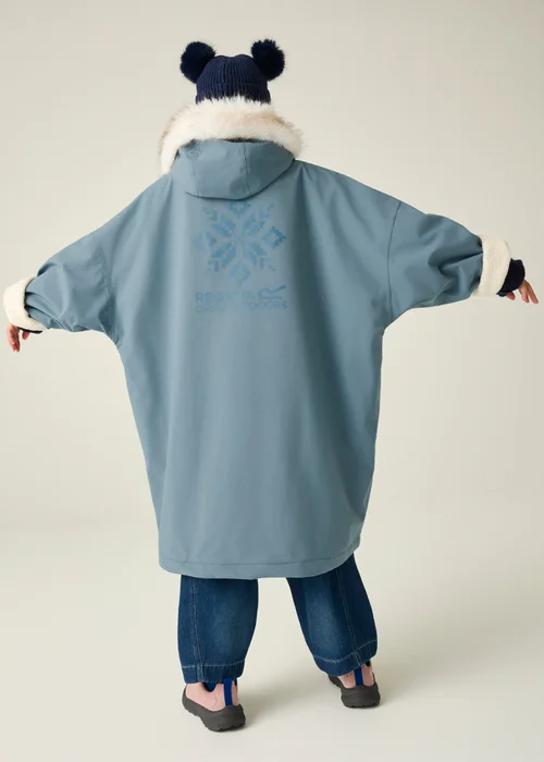 Regatta Grey Junior Waterproof Changing Robe (3-13 years) - 3-5 Yrs Image 2