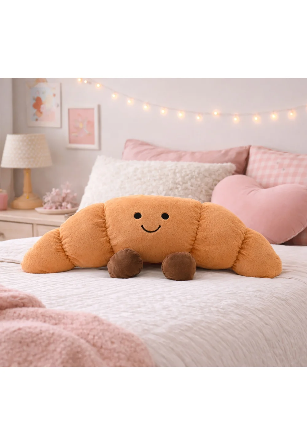 The Feel Good Club Brown Plushie Croissant - One Size Image 2