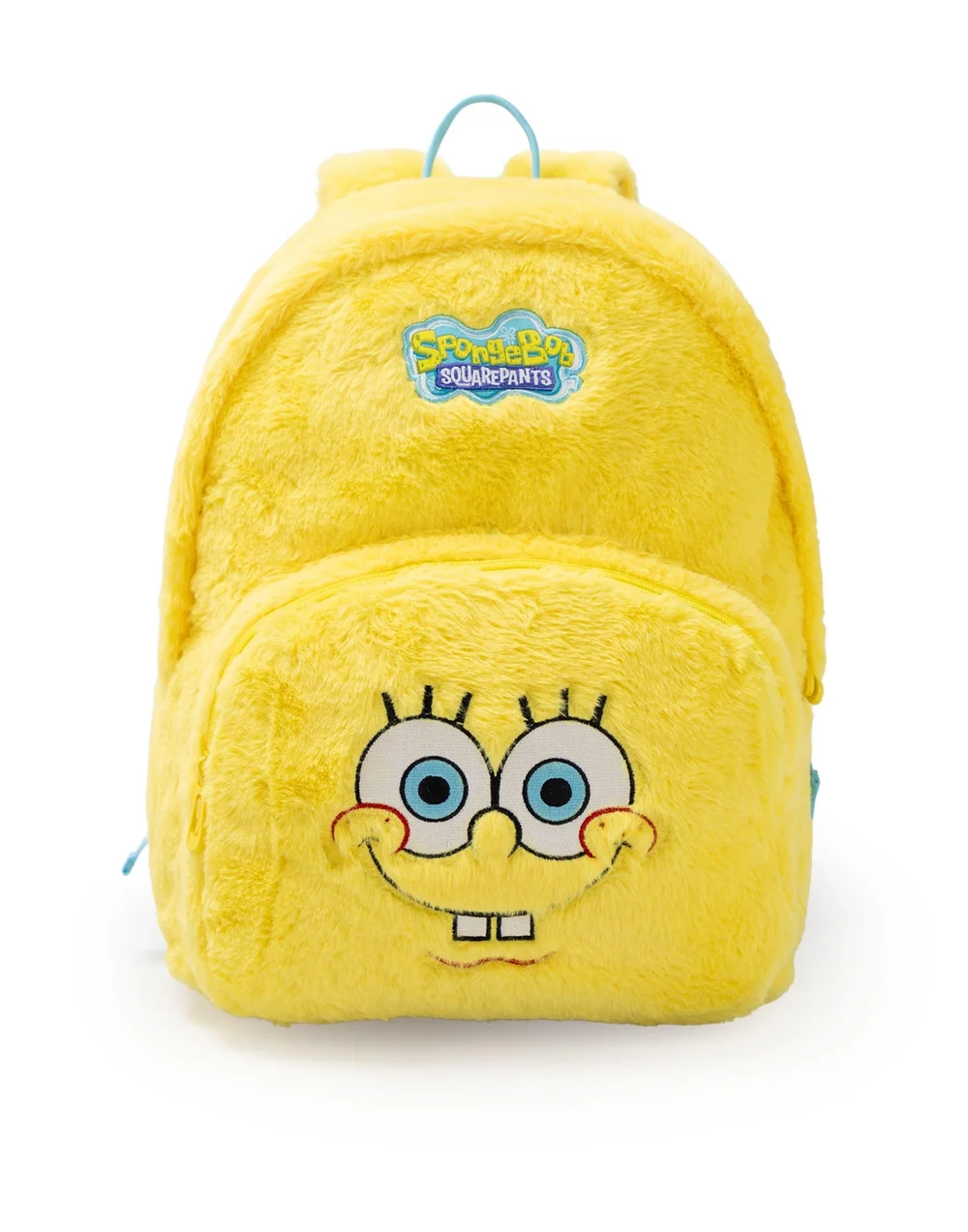 SpongeBob SquarePants Unisex Kids Yellow Furry Face Backpack (One Size) - One Size Image 1