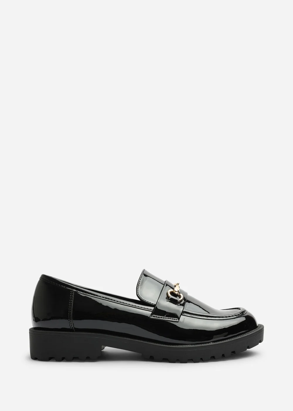 Where's That From Aadhya Black Chunky Snaffle Trim Detail Loafers - 7 Image 2