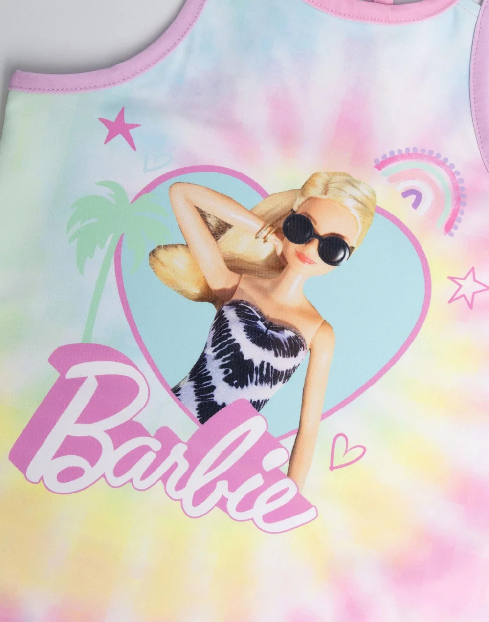 Vanilla Underground Barbie Girls Multicoloured Barbie Doll 1 Piece Swimming Costume (3-12 Years) - 7-8 Yrs Image 5