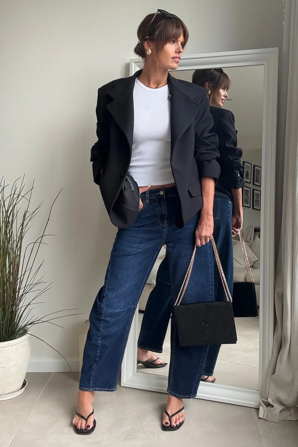 Style Cheat Blue Mid Ankle Straight-Leg High-Rise Jeans - 10 Image 1