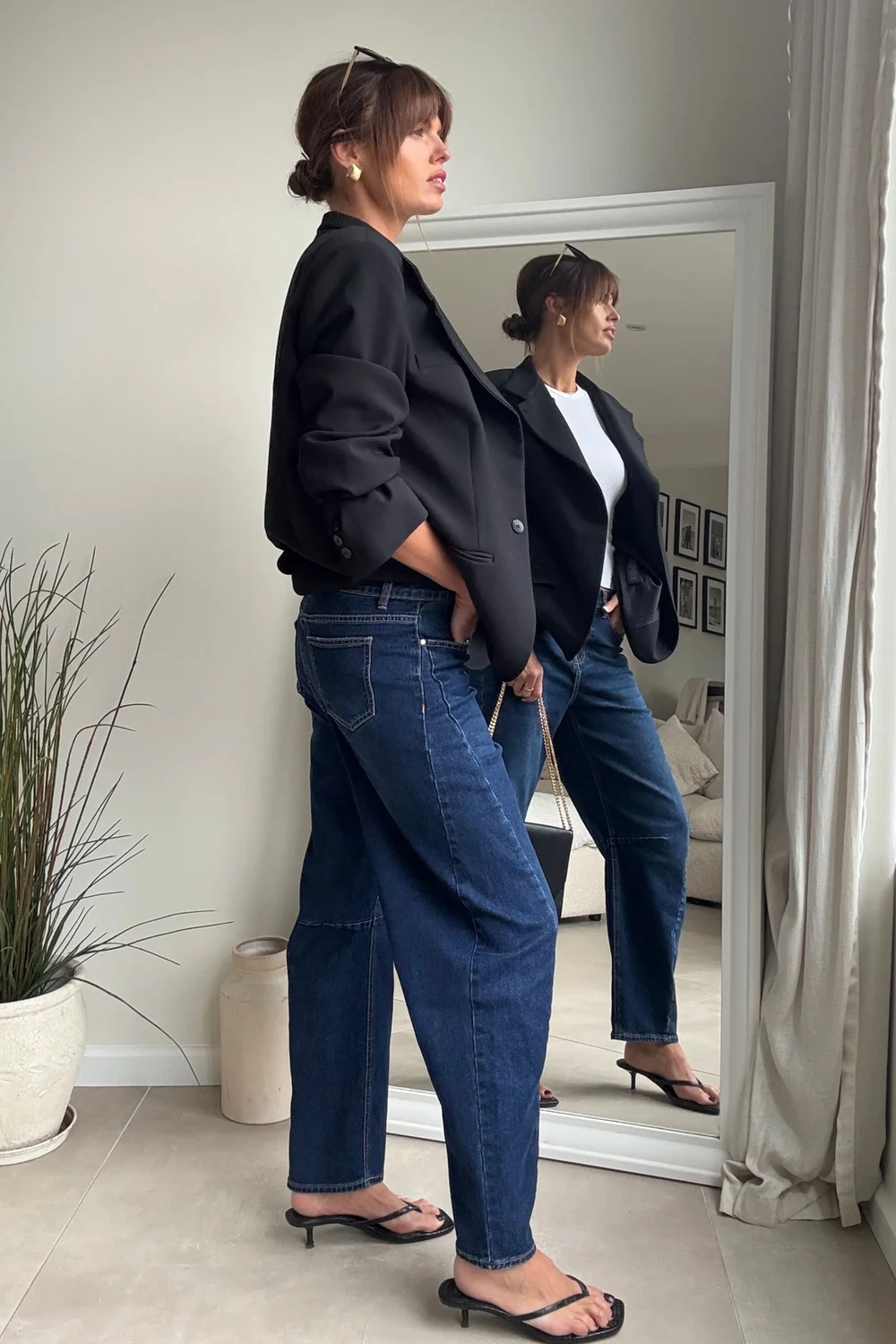 Style Cheat Blue Mid Ankle Straight-Leg High-Rise Jeans - 10 Image 3