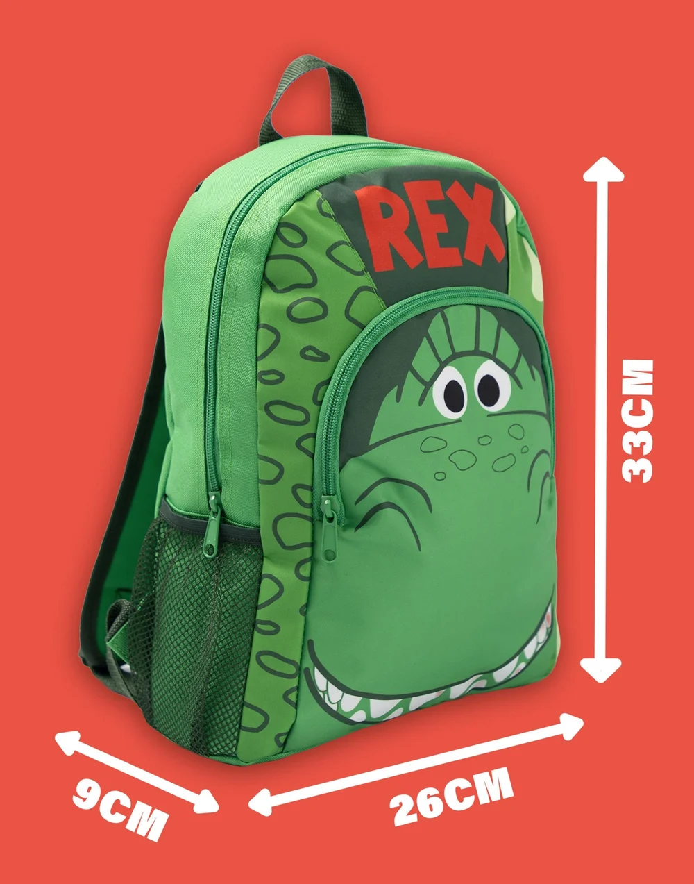 Disney Toy Story Boys Green Rex Backpack (One Size) - One Size Image 6