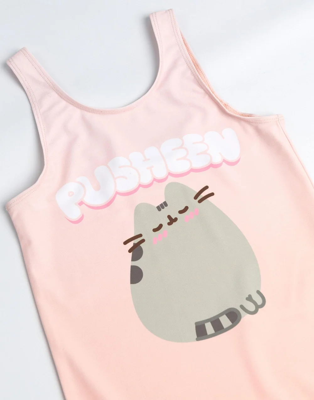 Vanilla Underground Pusheen Girls Multicoloured Bubble Font 1 Piece Swimming Costume (9-14 Years) - 9-10 Yrs Image 3
