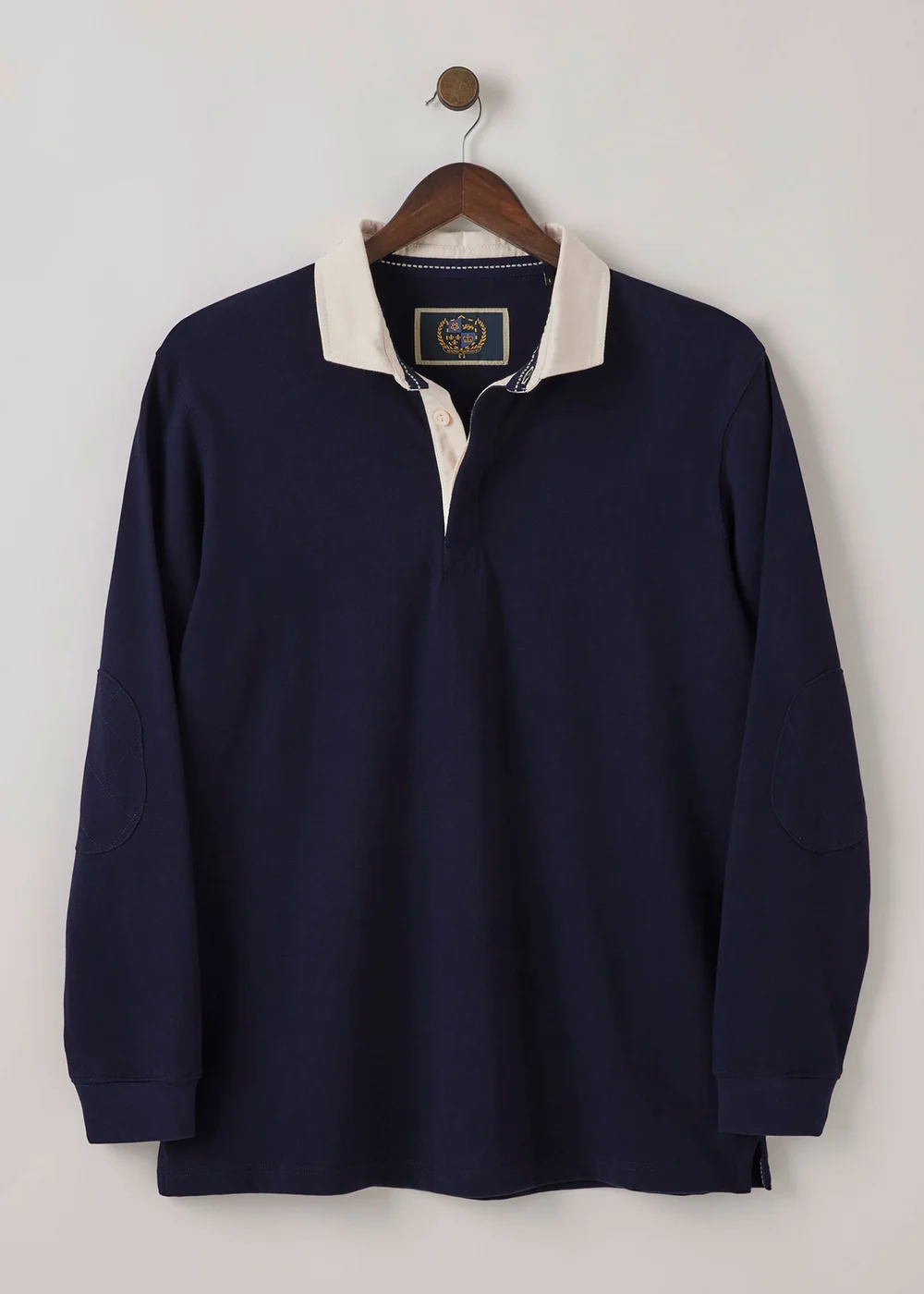 Cotton Traders Navy Heritage Plain Rugby Shirt - 46/L29 Image 4
