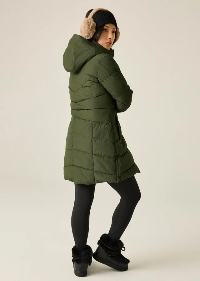 Dare 2B Khaki Glacier Long Waterproof Insulated Jacket