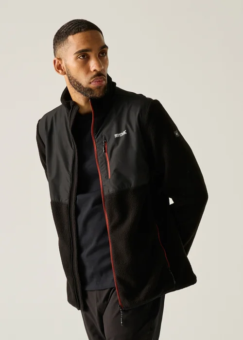 Regatta Black Morran W/R Water-Repellant Fleece - S Image 4