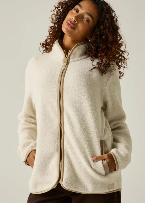 Regatta Beige Frankie Borg Full Zip Comfy Fleece - 16 Image 6
