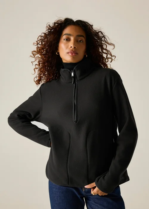 Regatta Black Frankie Half Zip Warm Fleece - 14 Image 4