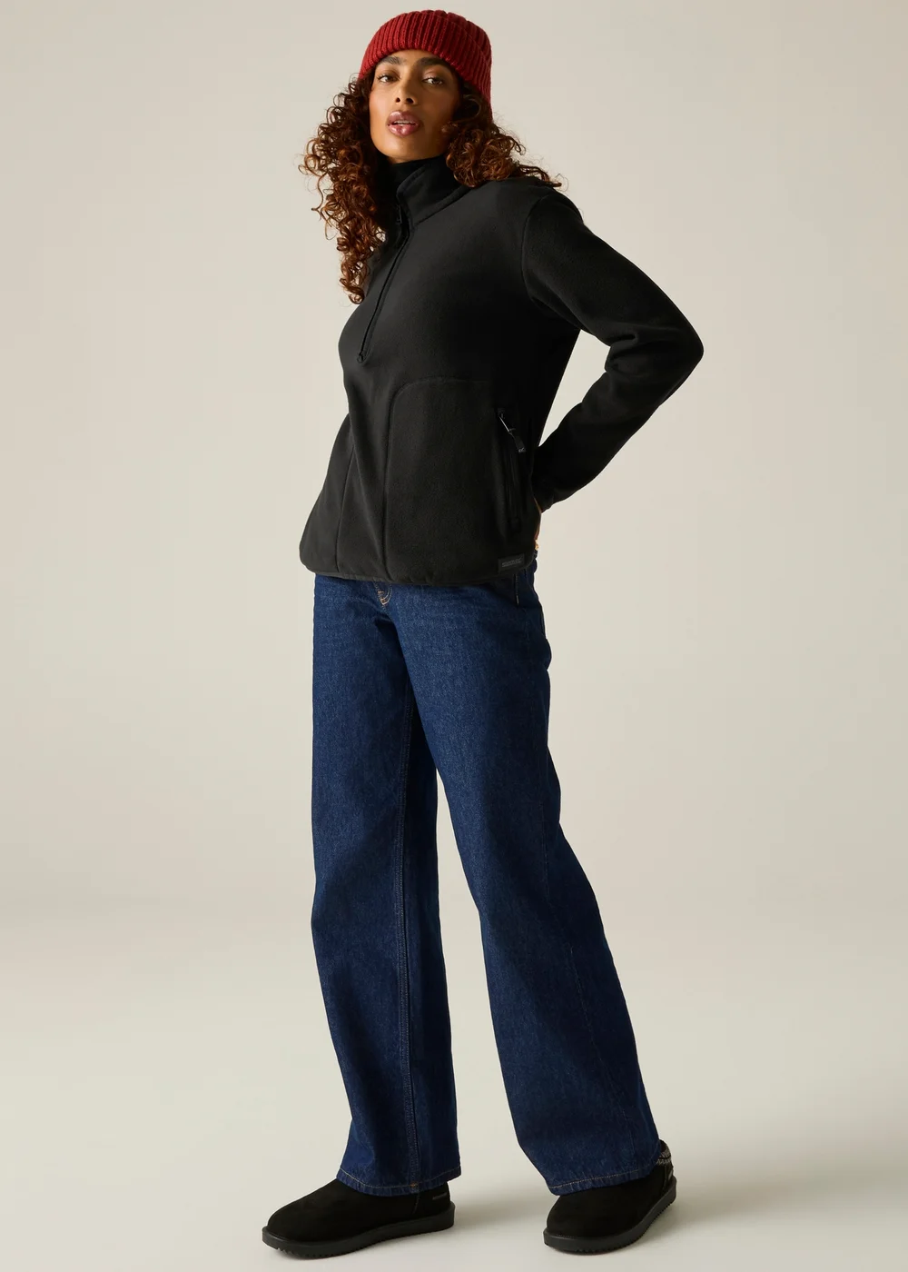 Regatta Black Frankie Half Zip Warm Fleece - 14 Image 3