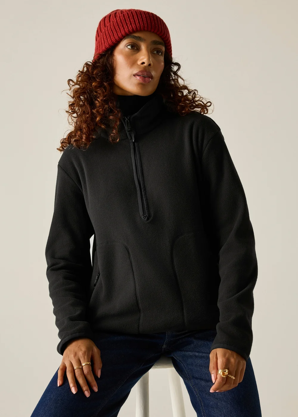 Regatta Black Frankie Half Zip Warm Fleece - 14 Image 6